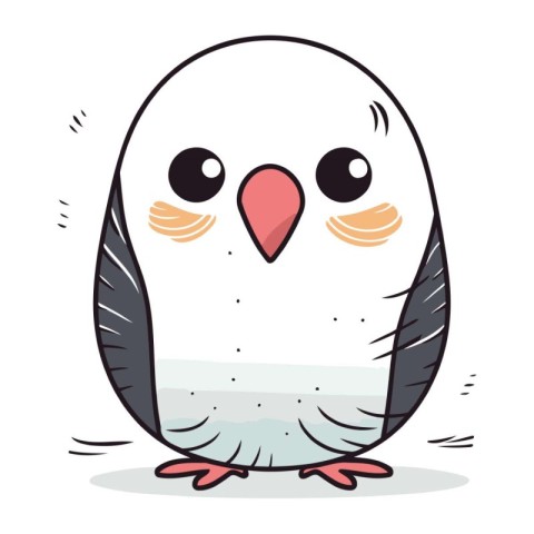 Cute penguin cartoon design. vector illustration eps 10.