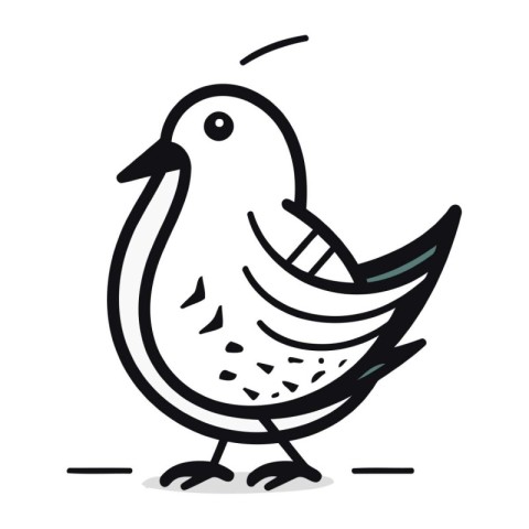 Pigeon doodle icon. Cartoon illustration of pigeon doodle icon f