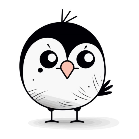 Cute penguin cartoon design. vector illustration eps 10.