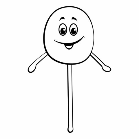 Lollipop icon. Cartoon illustration of lollipop vector icon for