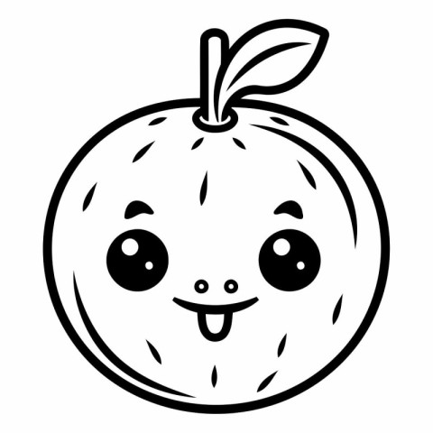 cute kawaii orange fruit kawaii character vector illustration de