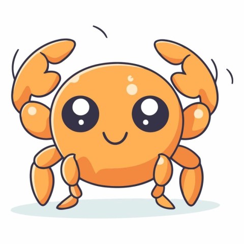 Cute cartoon crab of a cute cartoon crab.