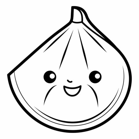 Fruit fig icon. Outline illustration of fruit fig vector icon fo