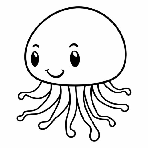 cute octopus sea animal kawaii character vector illustration des