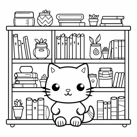 Cat cartoon design. Kawaii expression cute character funny and e