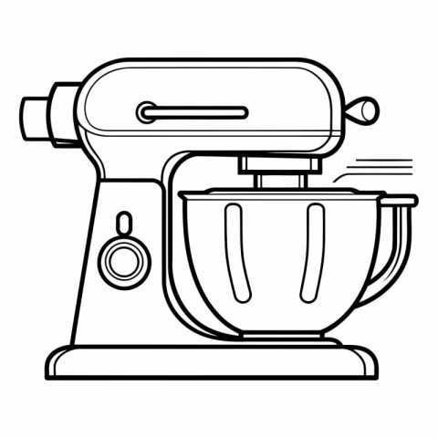 Kitchen mixer icon. Outline illustration of kitchen mixer vector