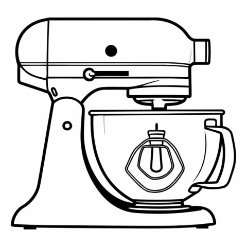 Kitchen mixer icon. Outline illustration of kitchen mixer vector