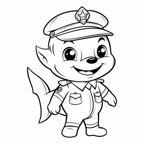 Coloring book for children: Cute baby superhero.