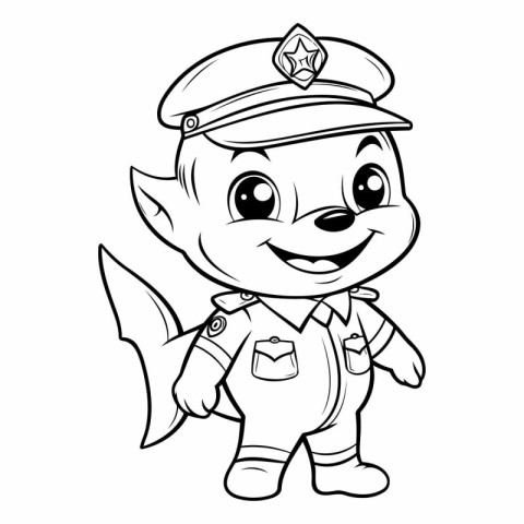 Coloring book for children: Cute baby superhero.
