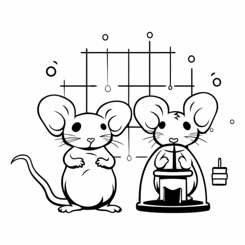 mouse cartoon design. Animal cute zoo life nature and fauna them