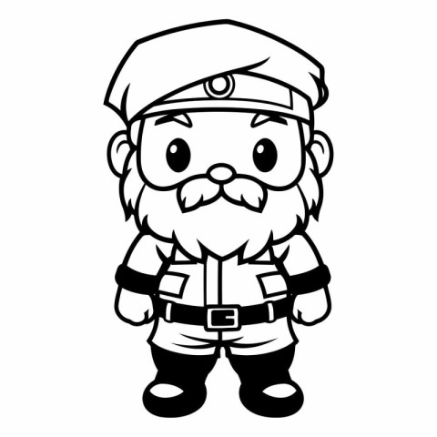 Cartoon Cute Policeman Character Mascot Vector Illustration