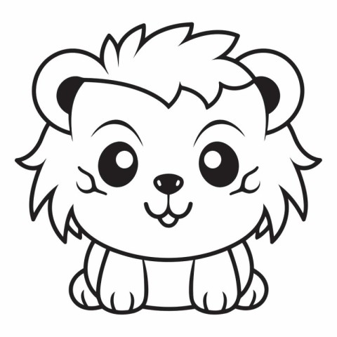 Cute hedgehog icon. Cartoon illustration of cute hedgehog vector