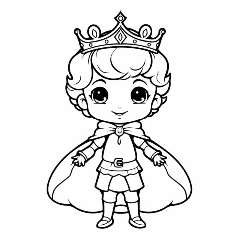 Coloring Page Outline of a fairy tale princess with a bag of gif