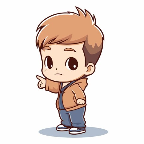 cute boy cartoon design eps10 graphic.