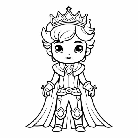 Princess coloring book for children. Coloring page