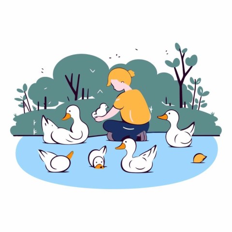 duck. bird. illustration. nature. childhood. little. child. kid.