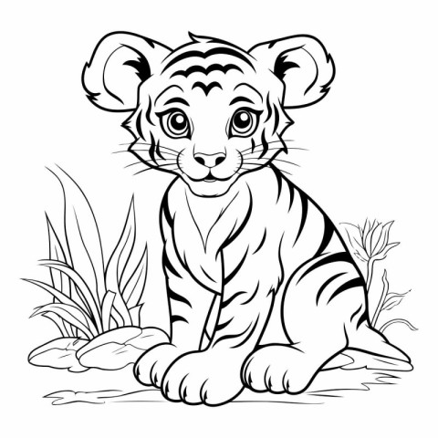 Tiger Coloring Book for Kids of Tiger