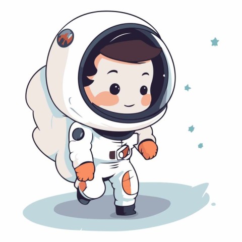 Astronaut on white background. eps10