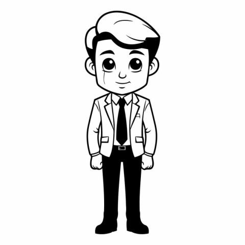 Businessman cartoon icon. Male avatar person people and human th