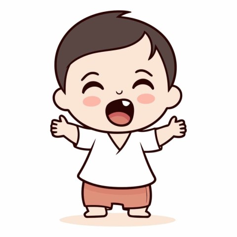 Cute Baby Boy - Vector IllustrationÃ¯Â¿Â½Ã¯Â¿Â½