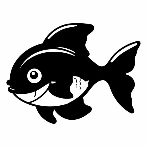 Fish icon isolated on white background. Fish icon. Fish icon vec