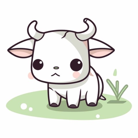 Cute cartoon cow of a cute little cow.