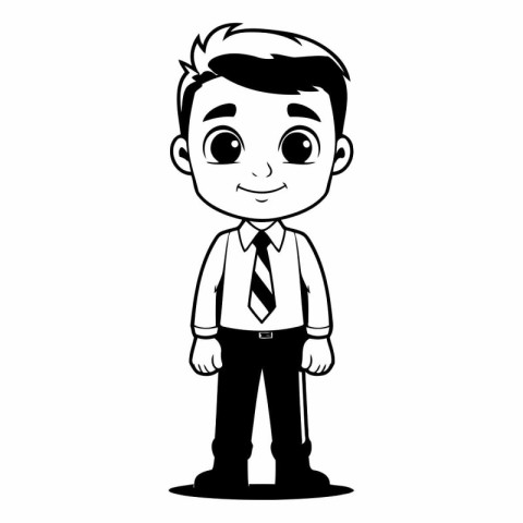 businessman cartoon on white background vector illustration grap