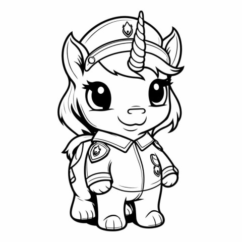 Cute Unicorn Cartoon Mascot Character.