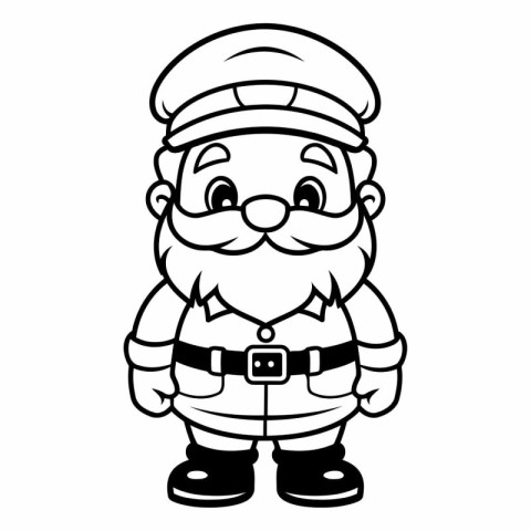 santa claus christmas character vector illustration design vecto