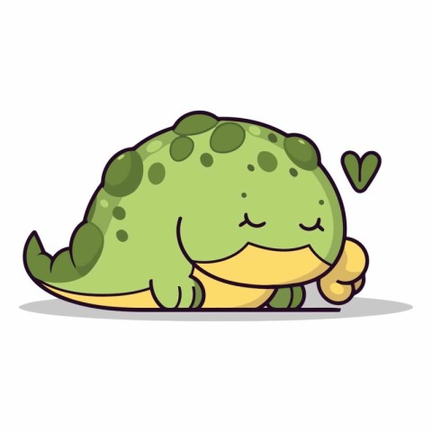 Cute crocodile cartoon character of a cartoon crocodile.