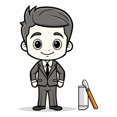 Businessman - Business Cartoon Character Vector IllustrationÃ¯