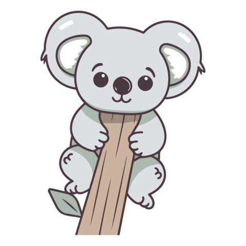 cute koala cartoon vector illustration graphic design vector ill