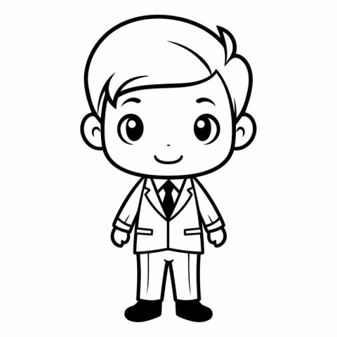 cute boy cartoon on white background graphic design.