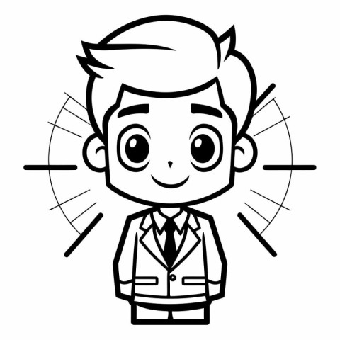 Businessman cartoon icon. Male avatar person people and human th