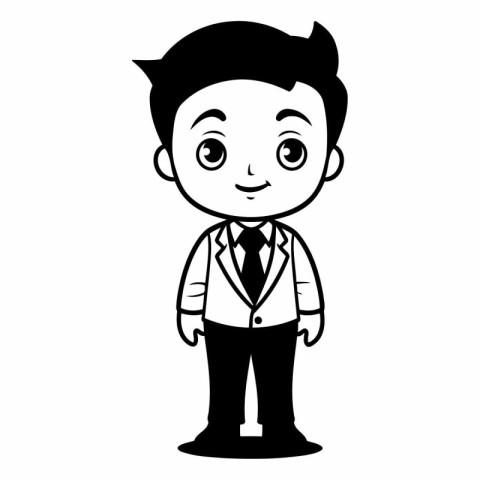 Businessman cartoon isolated icon vector illustration graphic de