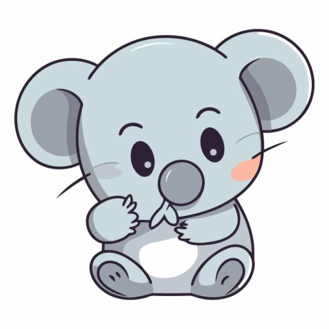 Cute koala cartoon of a cute koala.