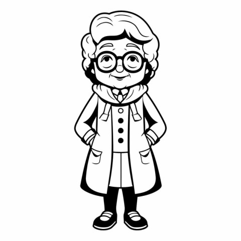 Grandmother cartoon icon. Grandparent avatar person people and h