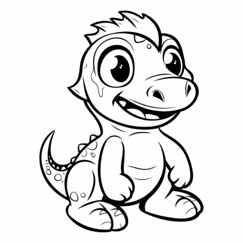 Cute Dinosaur Cartoon Mascot Character.