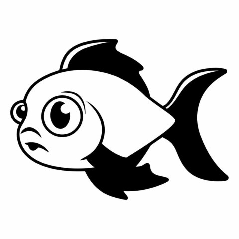 Fish icon. Simple illustration of fish vector icon for web desig