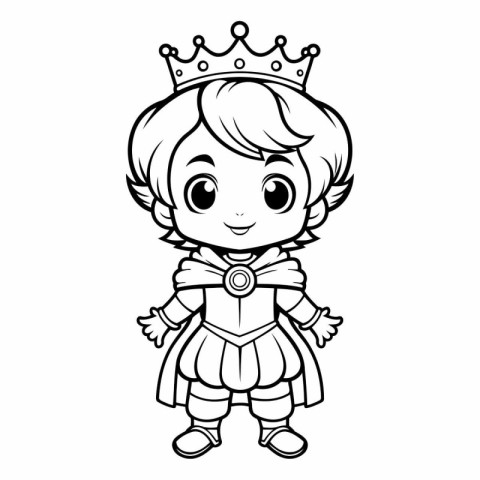 Cute Little Princess. Coloring book for children