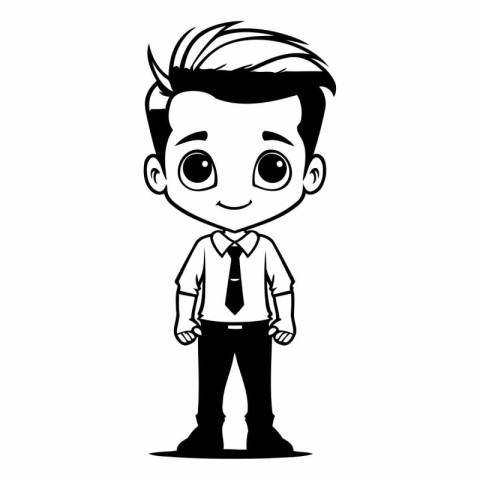 Businessman cartoon character vector illustration. Businessman i