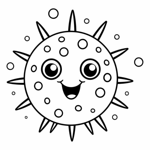 cute coronavirus covid19 character vector illustration designico