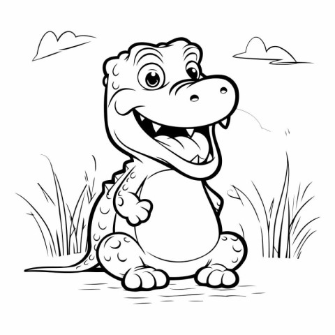 Cartoon crocodile of a cartoon crocodile.