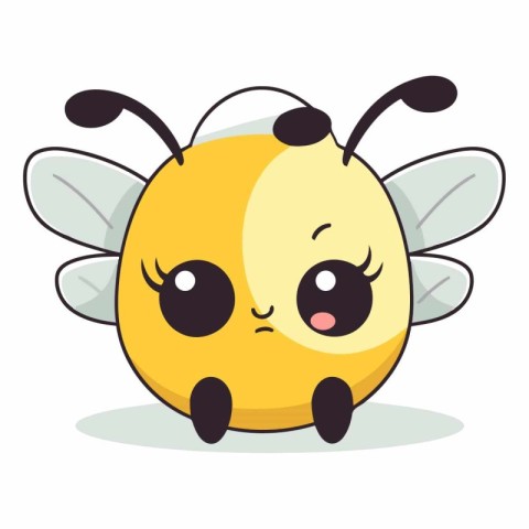 Cute cartoon bee of a cute cartoon bee.