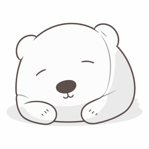 Cute polar bear of a cute polar bear.