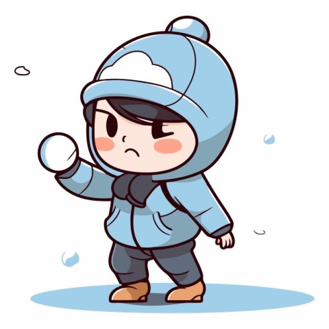 Boy wearing winter clothes of a boy wearing winter clothes.