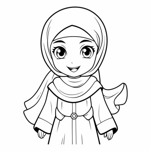 Muslim woman in a hijab of a Muslim girl in a hijab.