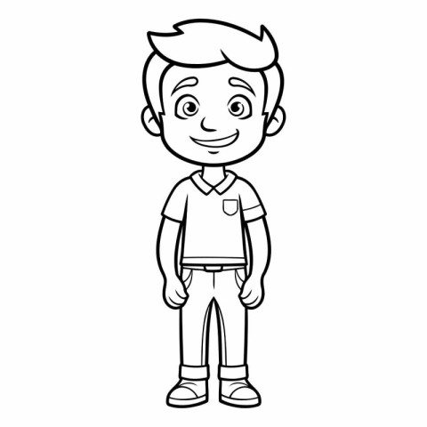 Boy cartoon icon. Kid childhood little and people theme. Isolate