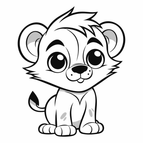 Cute Lion Cartoon Mascot Character.