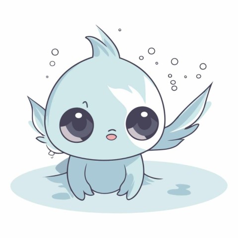 Cute cartoon fish of a cute cartoon fish.